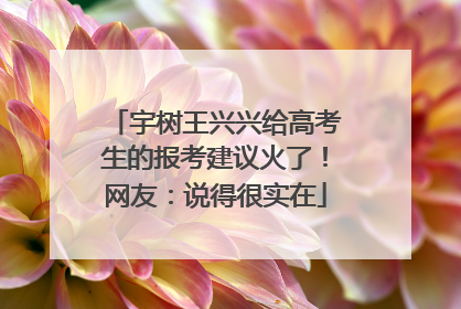 宇树王兴兴给高考生的报考建议火了！网友：说得很实在