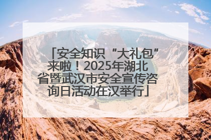 安全知识“大礼包”来啦！2025年湖北省暨武汉市安全宣传咨询日活动在汉举行