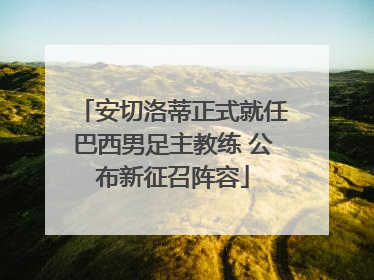 安切洛蒂正式就任巴西男足主教练 公布新征召阵容