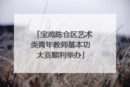 宝鸡陈仓区艺术类青年教师基本功大赛顺利举办
