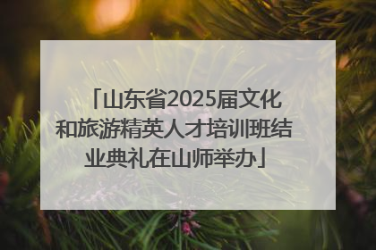山东省2025届文化和旅游精英人才培训班结业典礼在山师举办