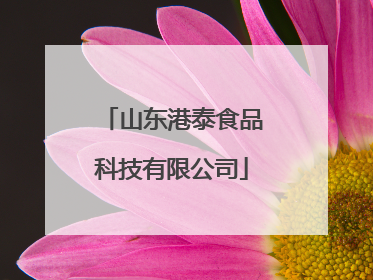 山东港泰食品科技有限公司