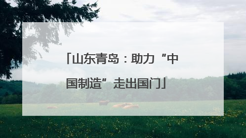 山东青岛：助力“中国制造”走出国门