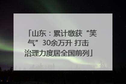 山东：累计缴获“笑气”30余万升 打击治理力度居全国前列