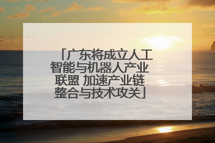 广东将成立人工智能与机器人产业联盟 加速产业链整合与技术攻关
