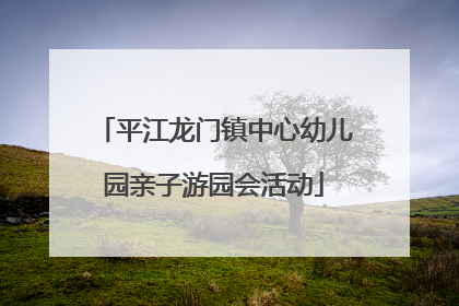 平江龙门镇中心幼儿园亲子游园会活动