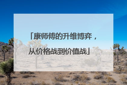 康师傅的升维博弈，从价格战到价值战
