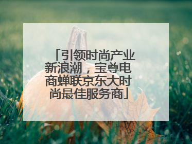 引领时尚产业新浪潮，宝尊电商蝉联京东大时尚最佳服务商