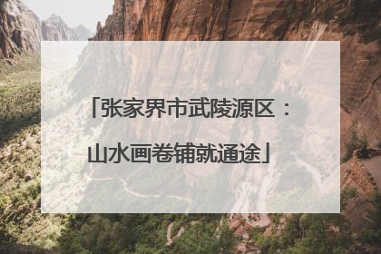 张家界市武陵源区：山水画卷铺就通途