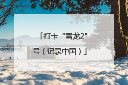 打卡“雪龙2”号（记录中国）