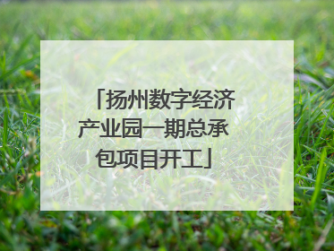 扬州数字经济产业园一期总承包项目开工
