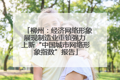 柳州:经济网络形象展现制造业重镇强力 上新“中国城市网络形象指数”报告