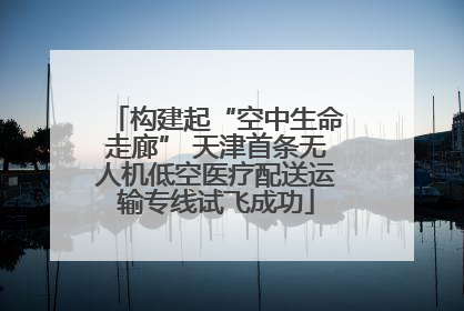 构建起“空中生命走廊” 天津首条无人机低空医疗配送运输专线试飞成功