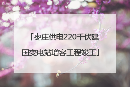 枣庄供电220千伏建国变电站增容工程竣工