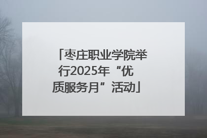 枣庄职业学院举行2025年“优质服务月”活动