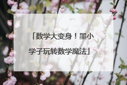 数学大变身！墨小学子玩转数学魔法