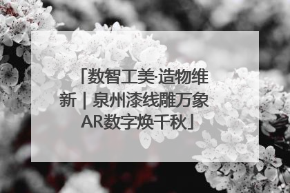 数智工美·造物维新｜泉州漆线雕万象 AR数字焕千秋