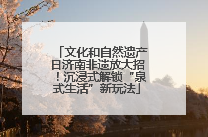 文化和自然遗产日济南非遗放大招！沉浸式解锁“泉式生活”新玩法