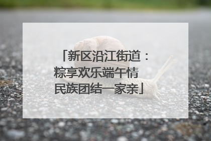新区沿江街道：粽享欢乐端午情 民族团结一家亲