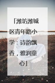 潍坊潍城区青年路小学：诗韵飘香，雅润童心