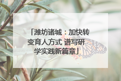 潍坊诸城：加快转变育人方式 谱写研学实践新篇章