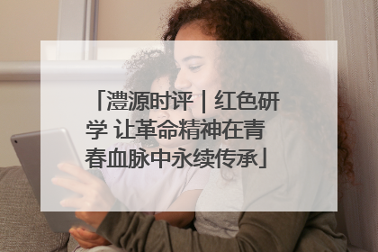 澧源时评｜红色研学 让革命精神在青春血脉中永续传承