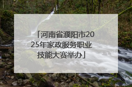 河南省濮阳市2025年家政服务职业技能大赛举办