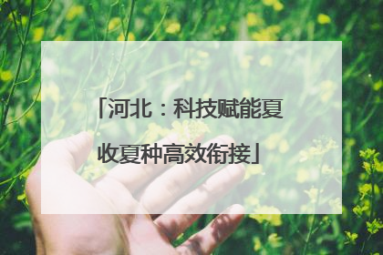 河北：科技赋能夏收夏种高效衔接