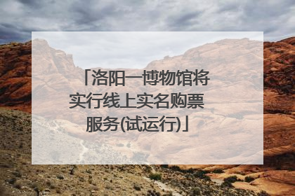 洛阳一博物馆将实行线上实名购票服务(试运行)