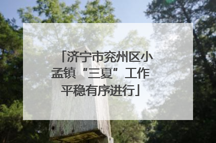 济宁市兖州区小孟镇“三夏”工作平稳有序进行