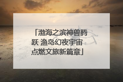 渤海之滨神兽腾跃 渔岛幻夜宇宙点燃文旅新篇章