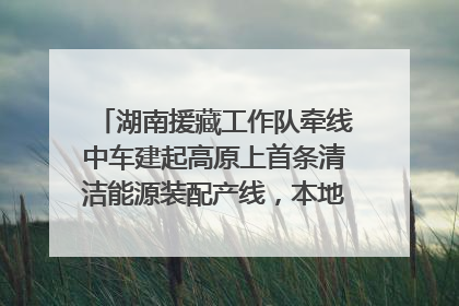 湖南援藏工作队牵线中车建起高原上首条清洁能源装配产线，本地大学生成车间检验员