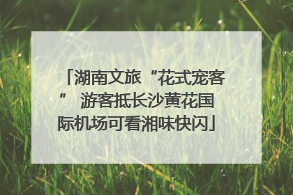 湖南文旅“花式宠客” 游客抵长沙黄花国际机场可看湘味快闪
