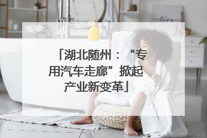 湖北随州：“专用汽车走廊”掀起产业新变革