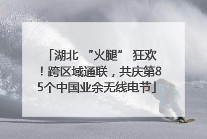 湖北 “火腿” 狂欢！跨区域通联，共庆第85个中国业余无线电节