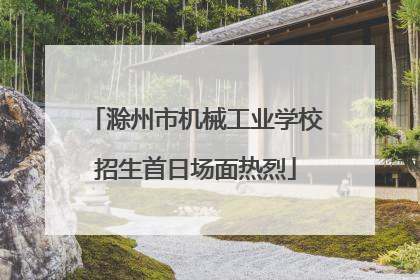 滁州市机械工业学校招生首日场面热烈