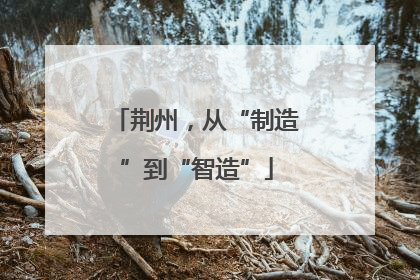 荆州，从“制造”到“智造”