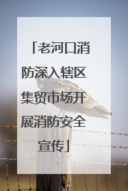 老河口消防深入辖区集贸市场开展消防安全宣传