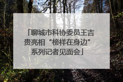 聊城市科协委员王吉贵亮相“榜样在身边”系列记者见面会