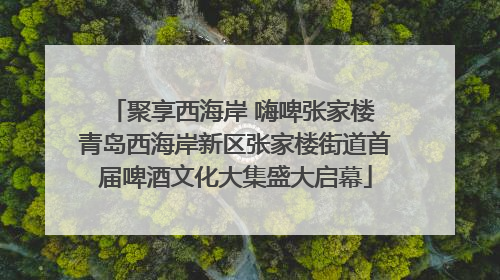 聚享西海岸 嗨啤张家楼 青岛西海岸新区张家楼街道首届啤酒文化大集盛大启幕