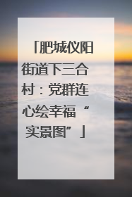肥城仪阳街道下三合村：党群连心绘幸福“实景图”