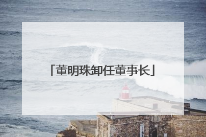 董明珠卸任董事长