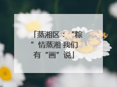 蒸湘区：“粽”情蒸湘 我们有“画”说