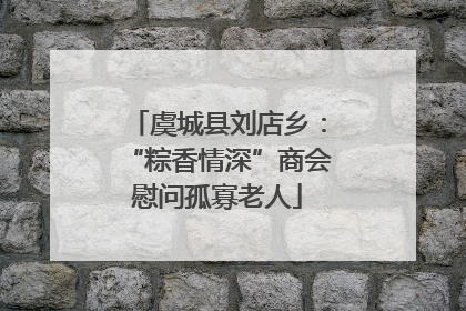 虞城县刘店乡：“粽香情深”商会慰问孤寡老人