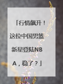 行情飙升！这位中国男篮新星登陆NBA，稳了？