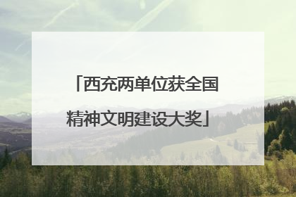 西充两单位获全国精神文明建设大奖