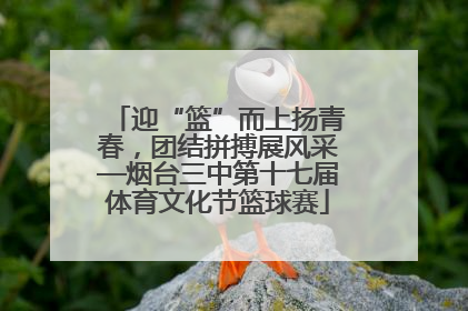 迎“篮”而上扬青春，团结拼搏展风采—烟台三中第十七届体育文化节篮球赛