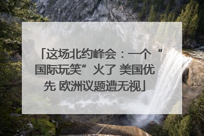 这场北约峰会：一个“国际玩笑”火了 美国优先 欧洲议题遭无视