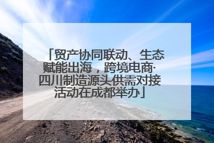 贸产协同联动、生态赋能出海，跨境电商·四川制造源头供需对接活动在成都举办