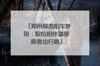 郑州局洛阳车务段：粽情相伴温馨旅客出行路